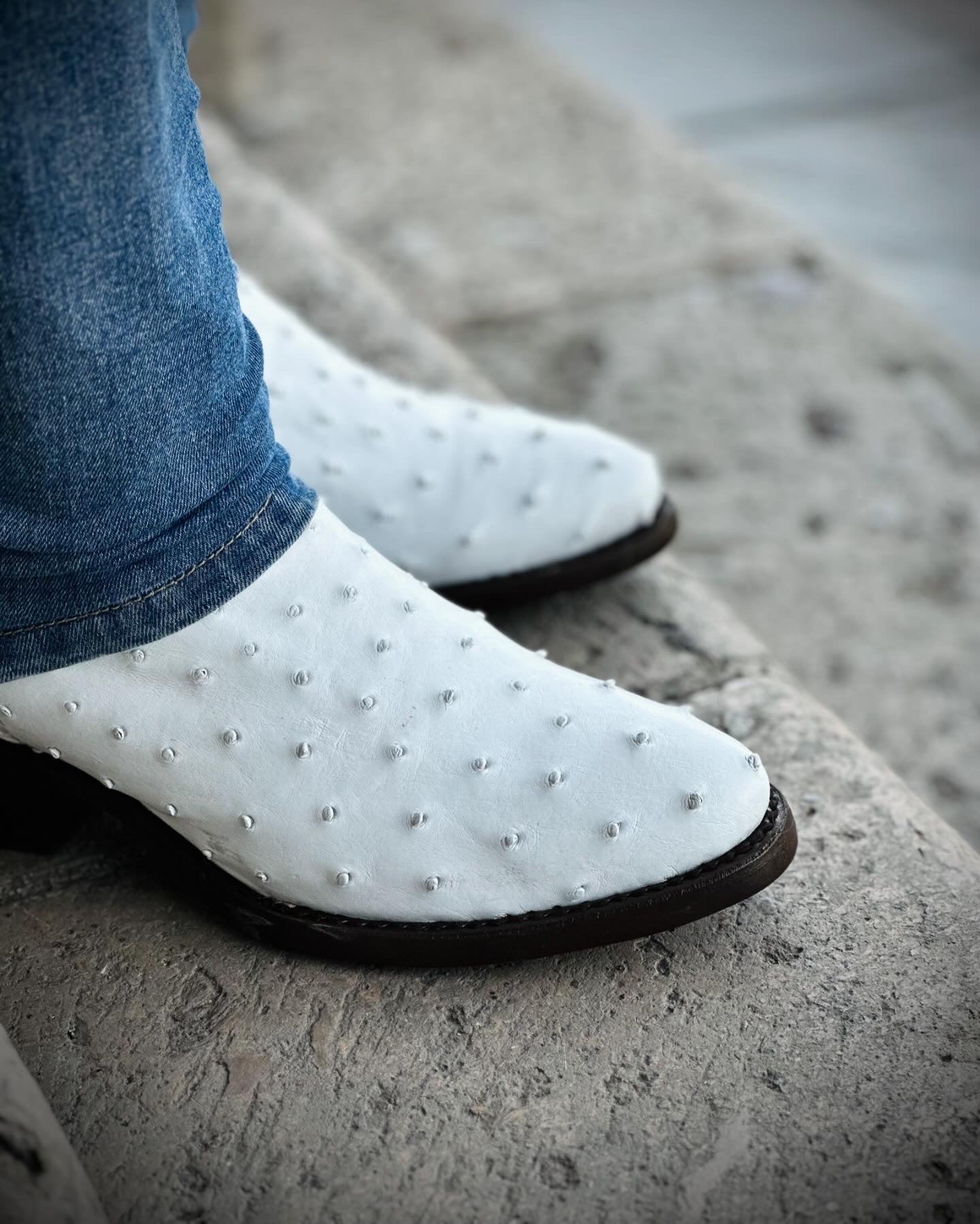 Bota Elite - Avestruz Blanco