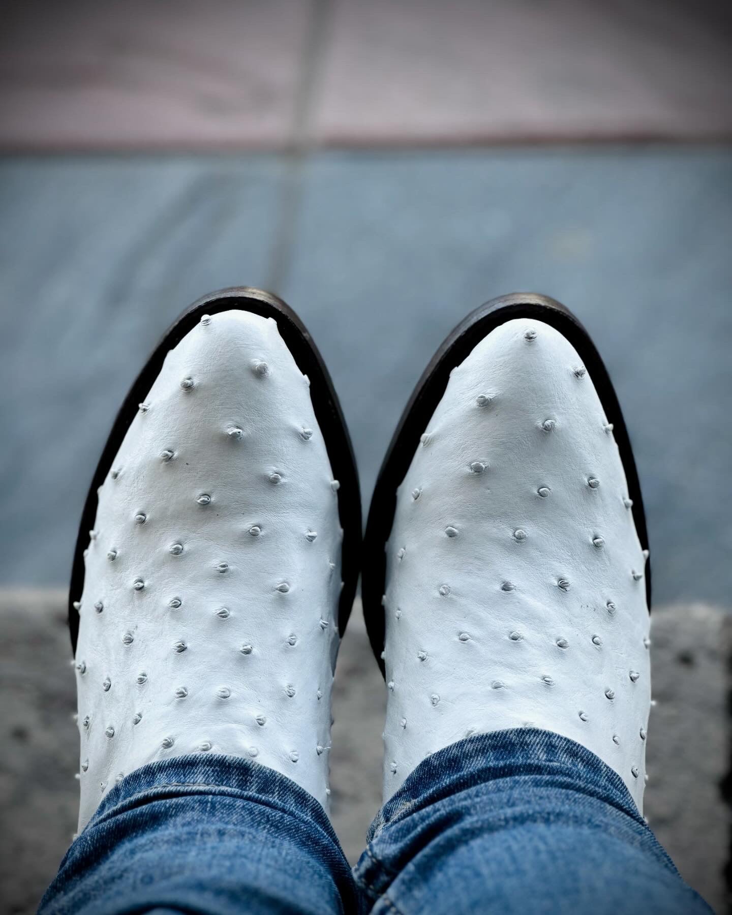 Bota Elite - Avestruz Blanco
