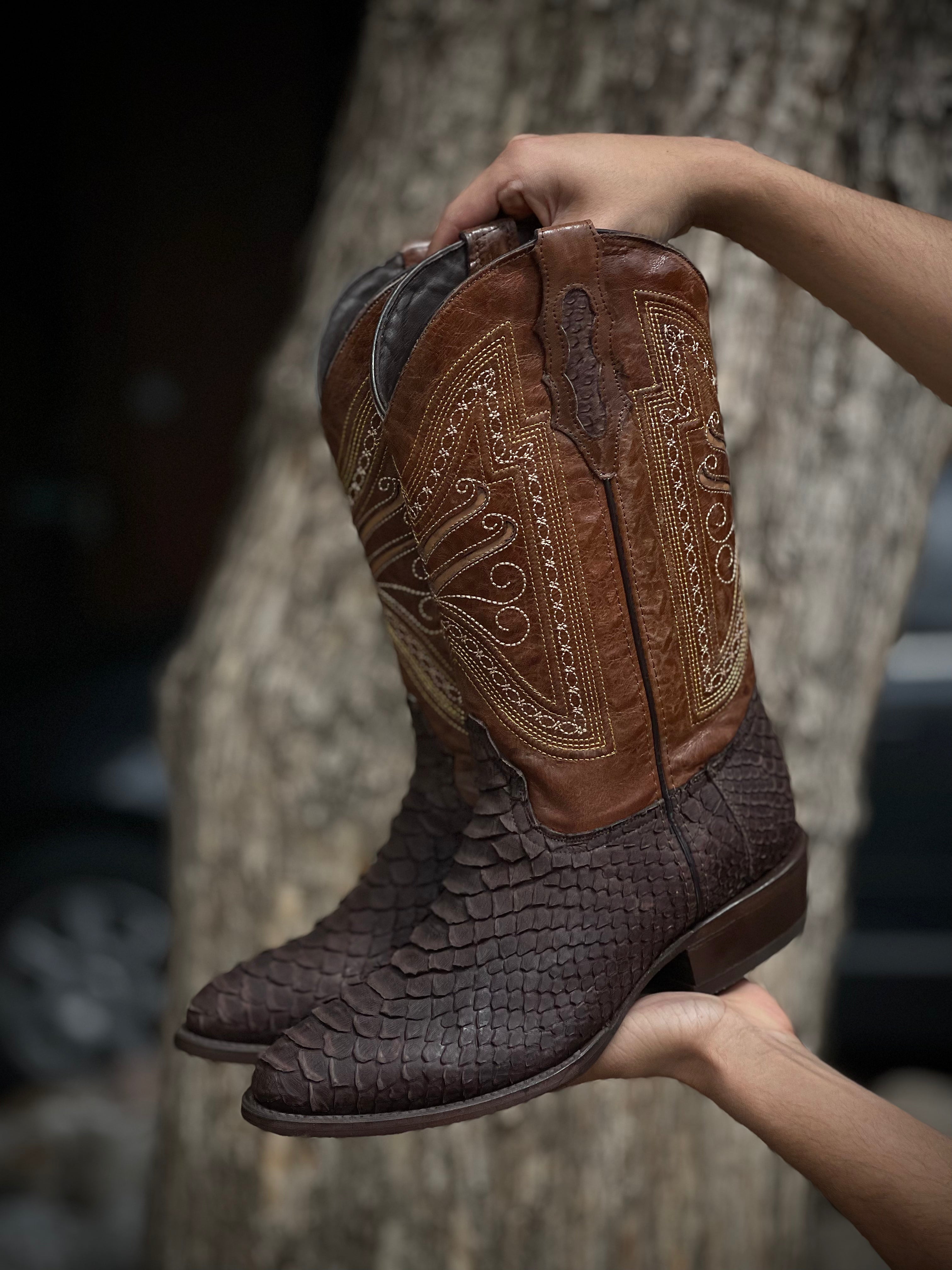 Botas Tabaco - Pitón