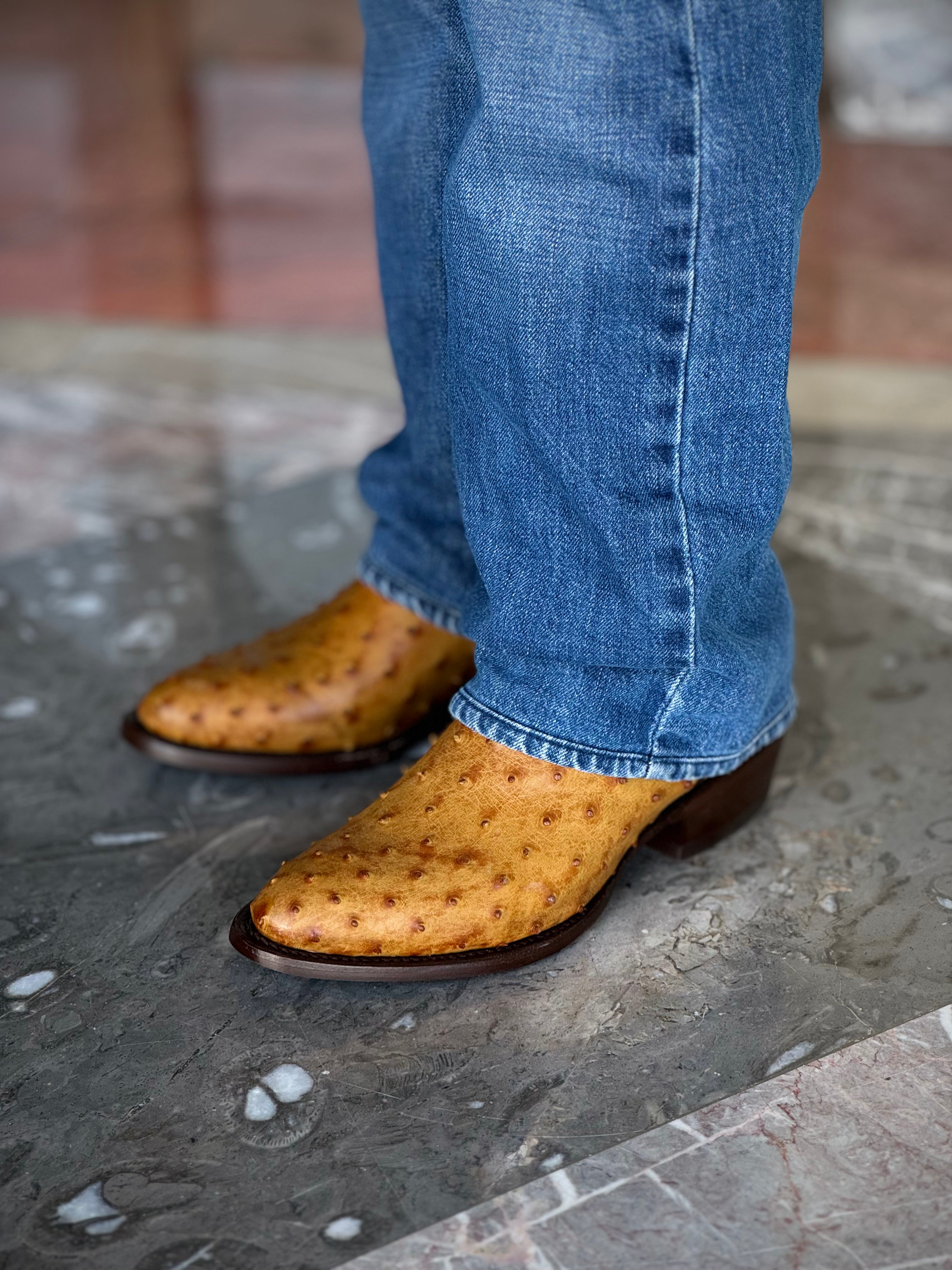 Bota Elite -  Avestruz Paja Macdoc