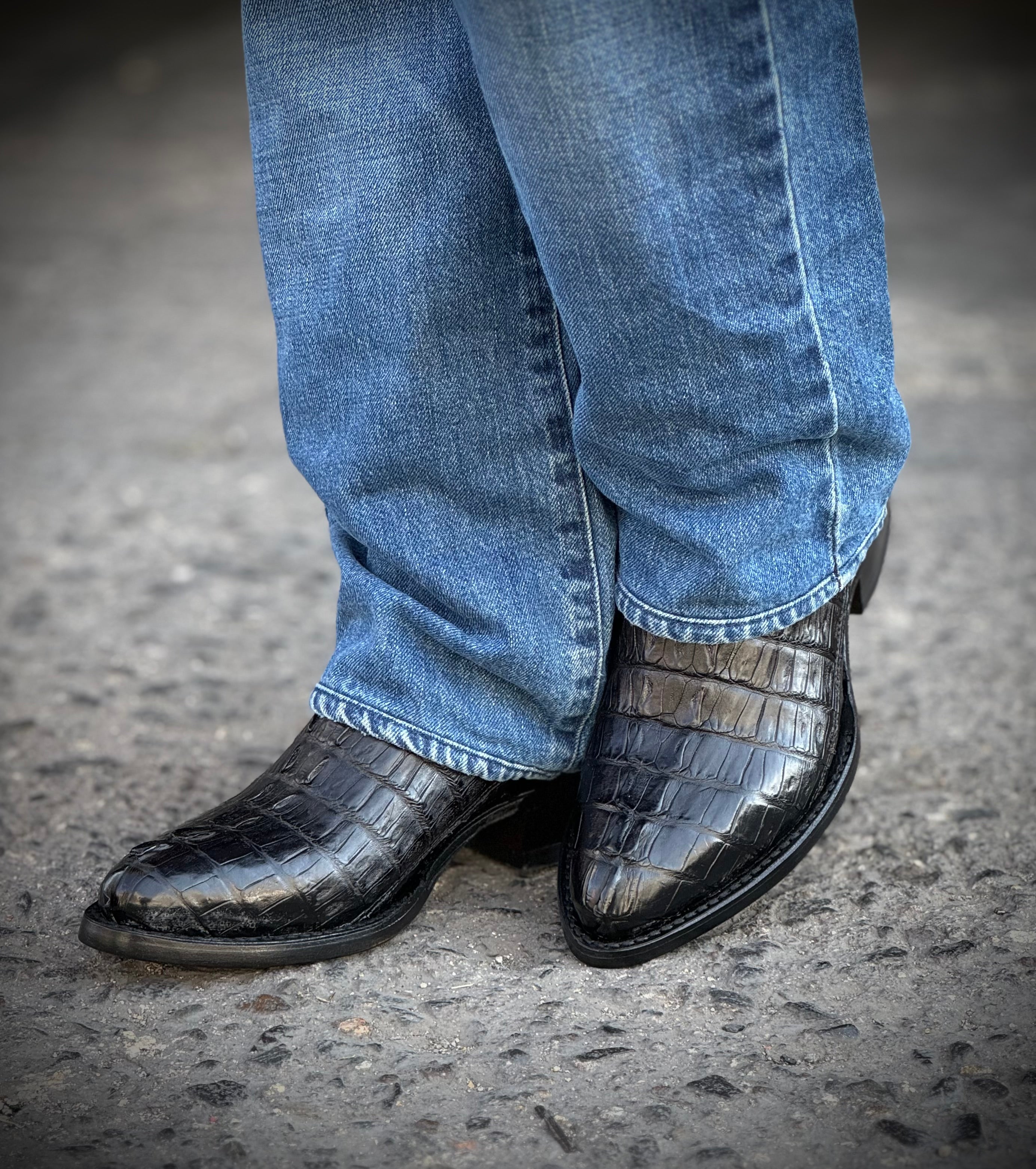 Bota Western  - Cocodrilo cola