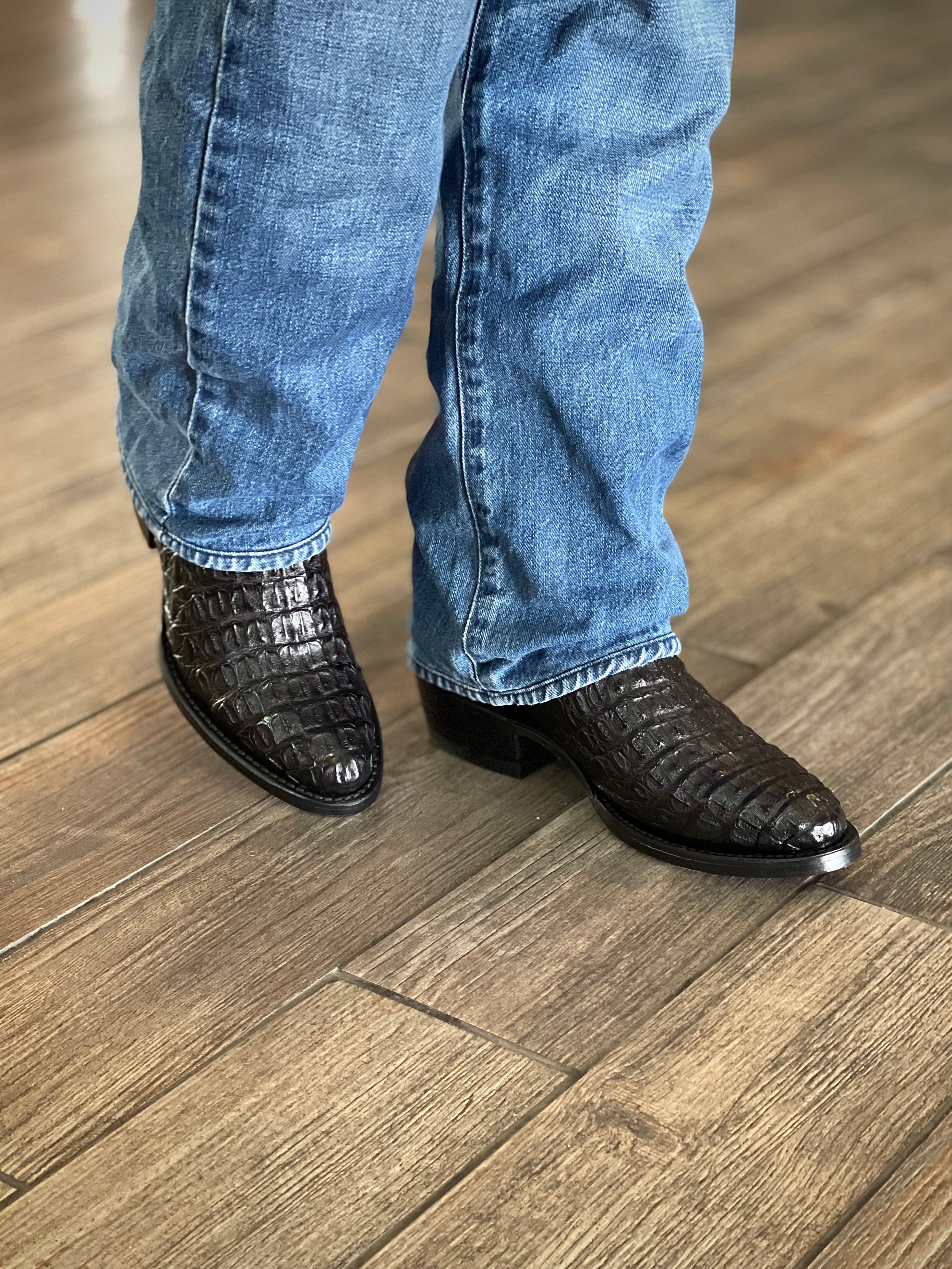 Bota Patrón  - Cocodrilo Negro